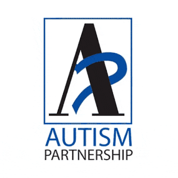 Autism Partnership logo animation, the blue ribbon forming a heart